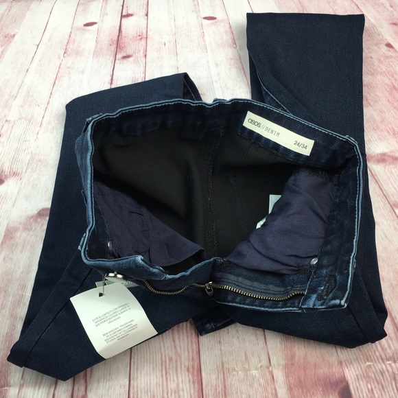🐞NWT ASOS Design High Rise Ridley Skinny Jean Size 24x30” - Picture 9 of 15